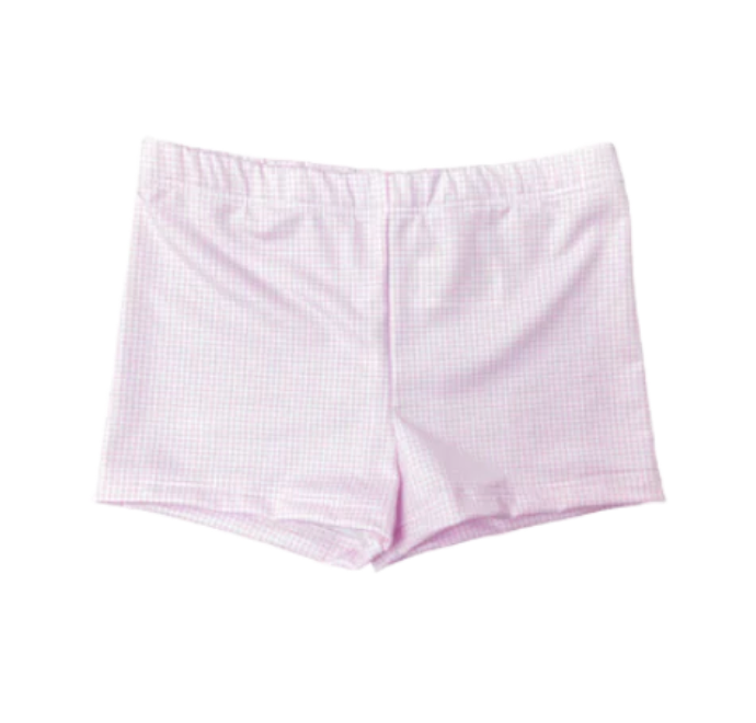 Carly Cartwheel Short - Pink Minigingham