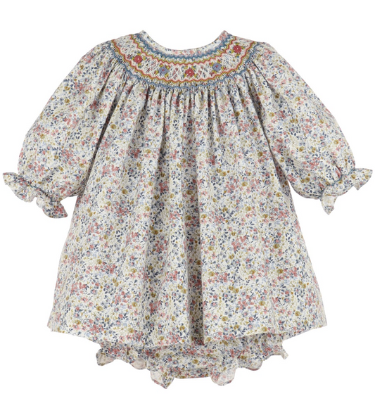 Harvest Blue Smocked Dress