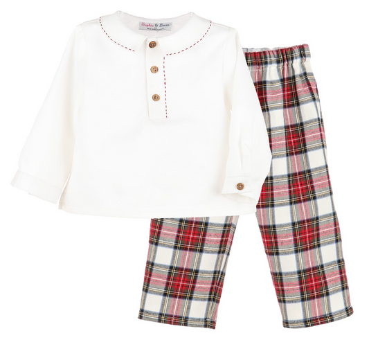 Stewart Plaid Pants Set