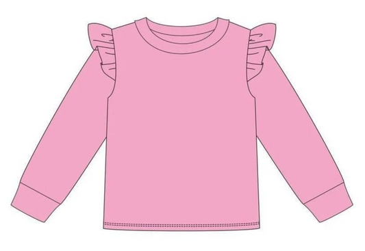 French Terry Flutter Pullover