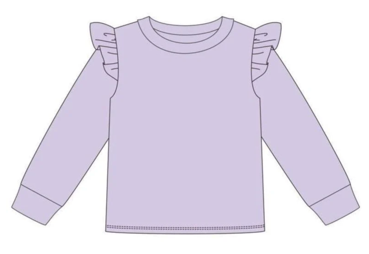 French Terry Flutter Pullover