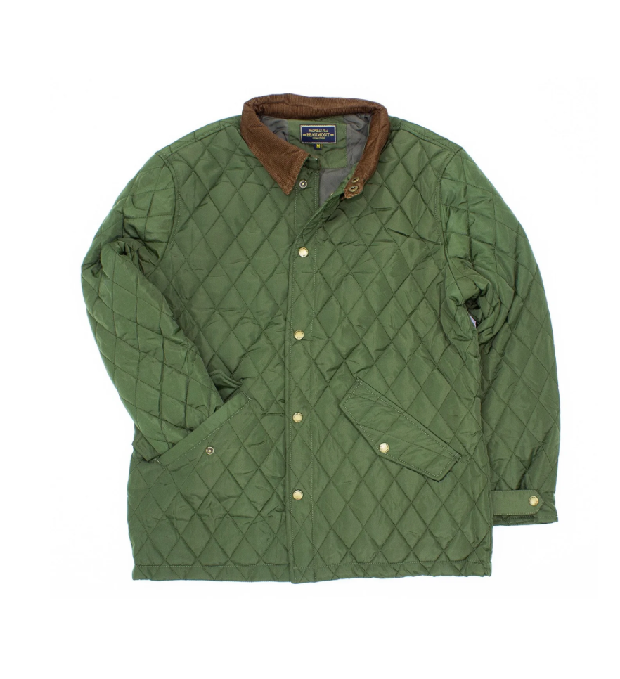 Quilted Olive Beaumont Jacket