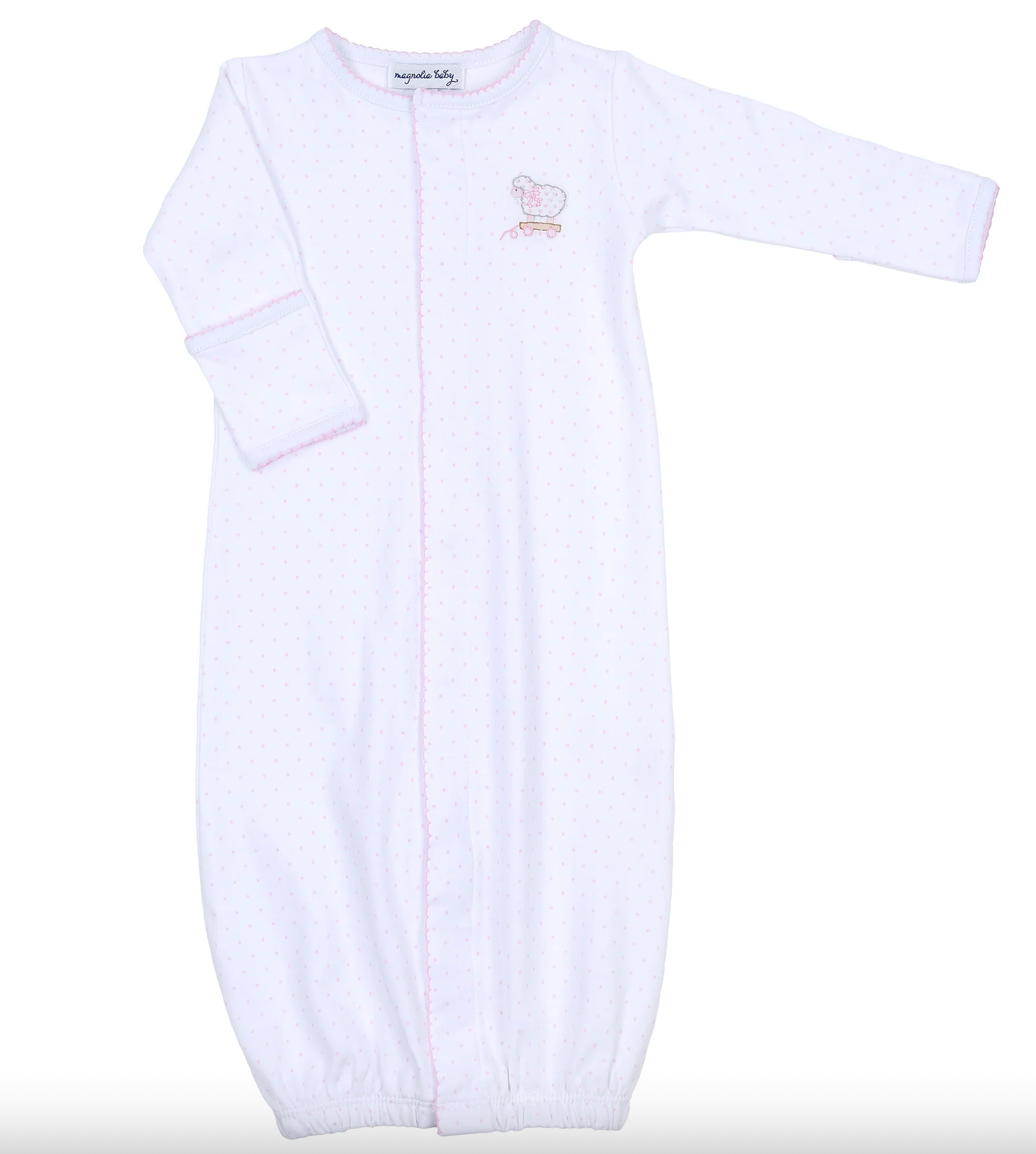 Darling Lamb Pink Embroidery Gown