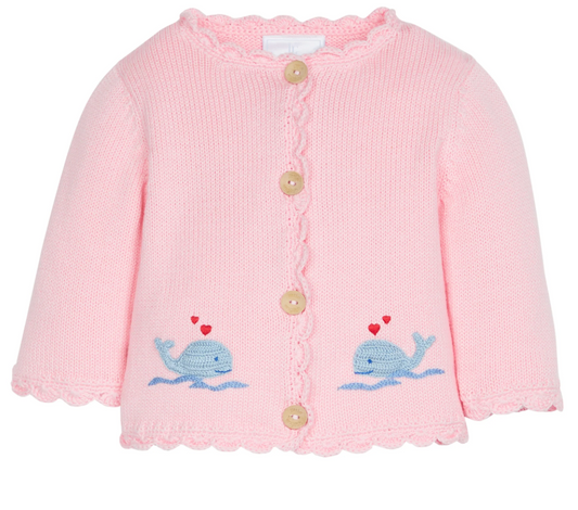 Crochet Sweater - Pink Whale