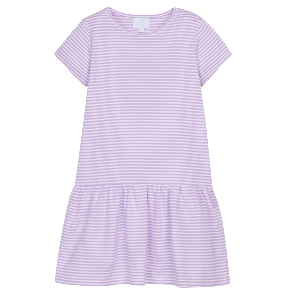Lavender Stripe Chanel T-Shirt Dress