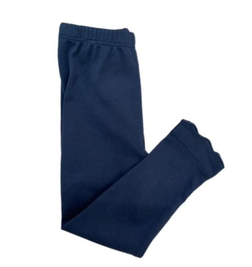 Scalloped Pima Leggings