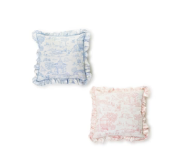 Baby Animal Toile Pillow