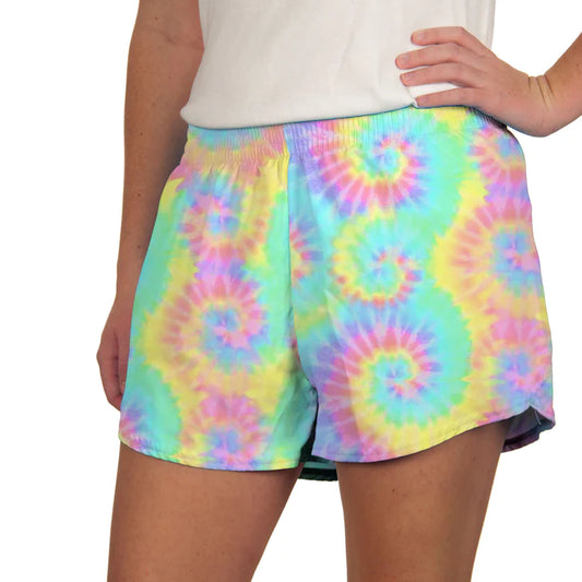 Steph Shorts in Spiral Pastel