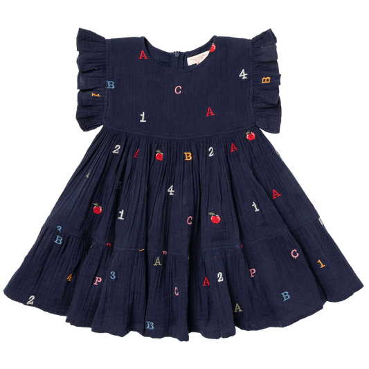 Alphabet Embroidery Dress