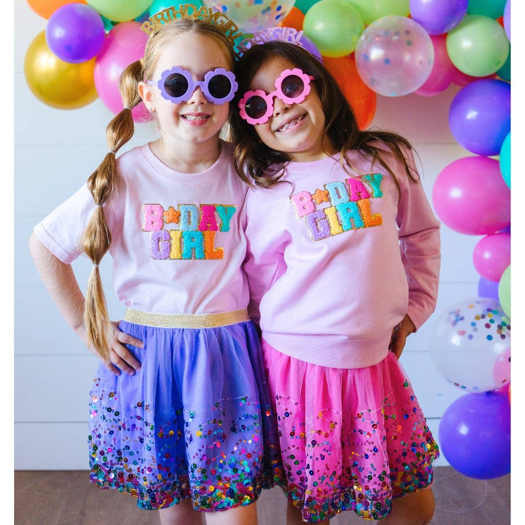 Lavender Confetti Tutu - Dress Up Skirt - Kids Tutu: 0-12M
