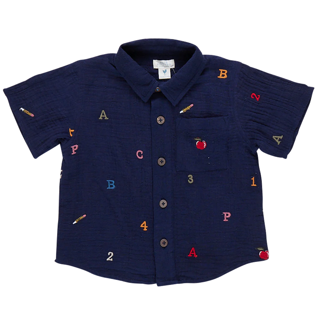 Alphabet Embroidered Polo