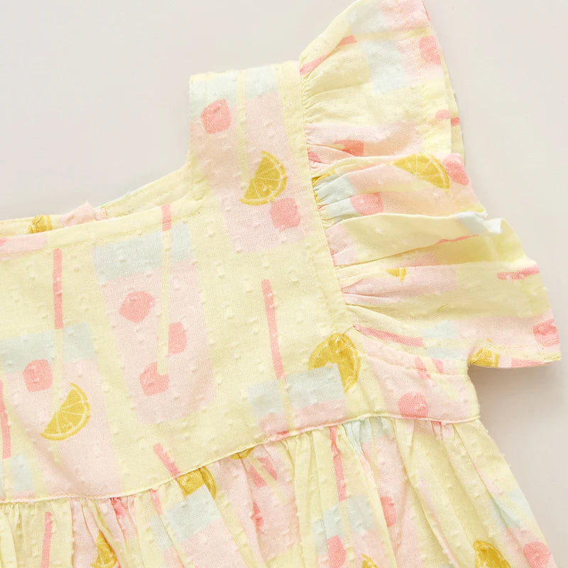 Baby Girls Pink Lemonade Elsie Bubble