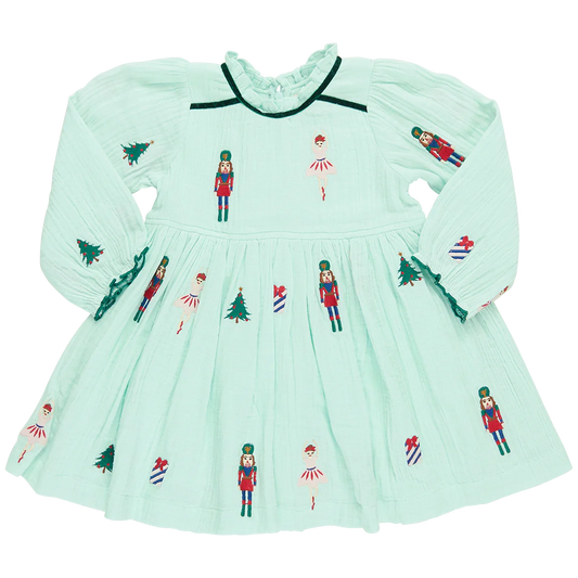 Girls Charlie Dress - Nutcracker Embroidery