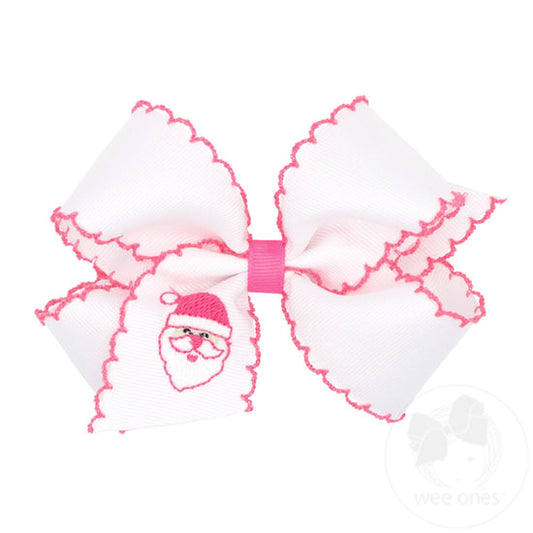 Pink Santa Bow