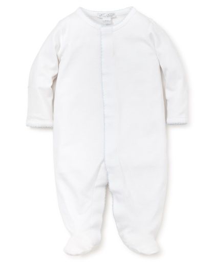 White Kissy Basics Footie
