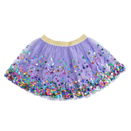Lavender Confetti Tutu - Dress Up Skirt - Kids Tutu: 0-12M
