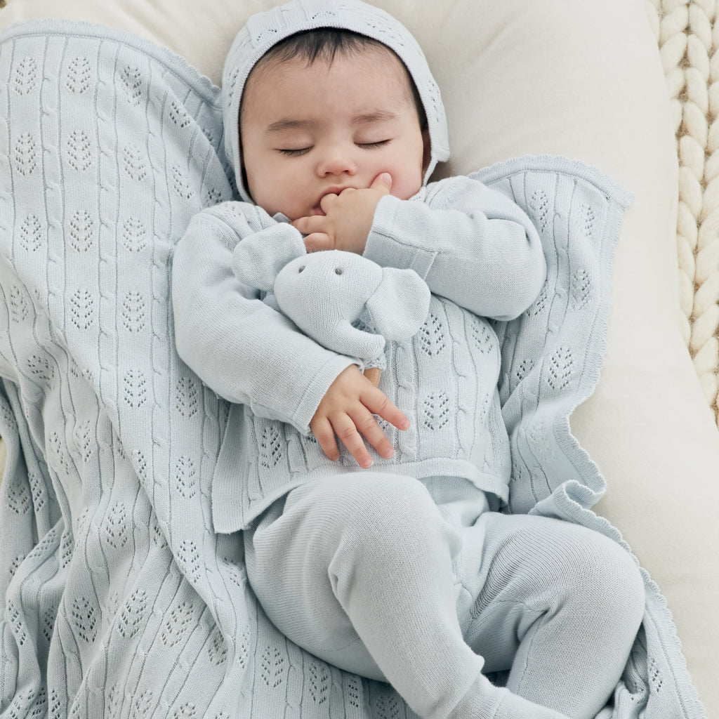 Cloud Blue Baby Layette Set