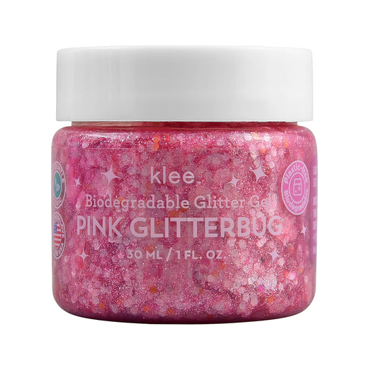 Pink Glitterbug - Klee Biodegradable Glitter Gel, 1 oz: Pink Glitterbug