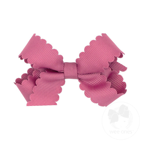 Scallop Edge Bow - Colonial Rose