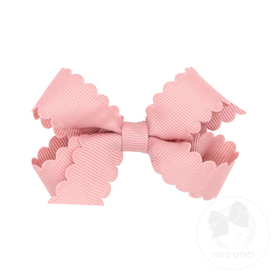 Scallop Edge Bow - Sweet Nectar