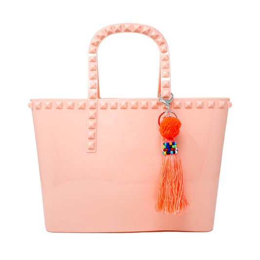 Peach Jumbo Jelly Tote Bag