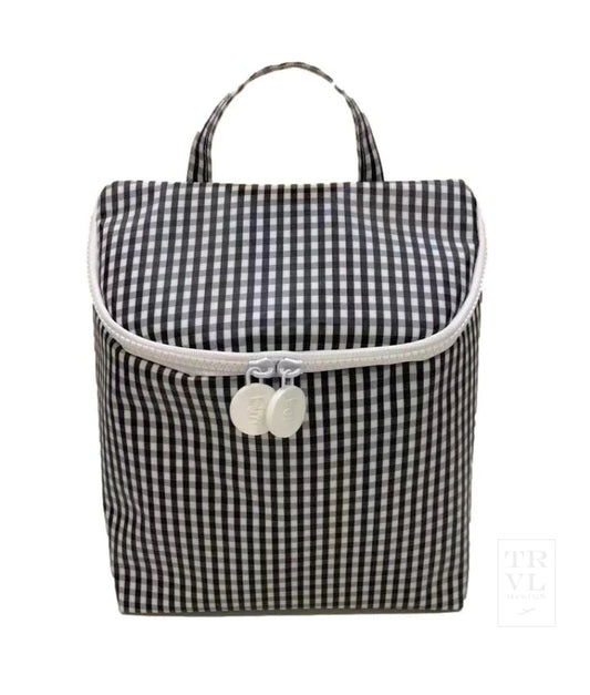 Take Away Insulated Lunch Bag - Black Gingham