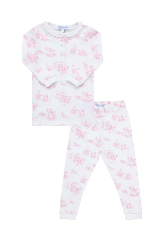 Pink Bear Toile Pajamas