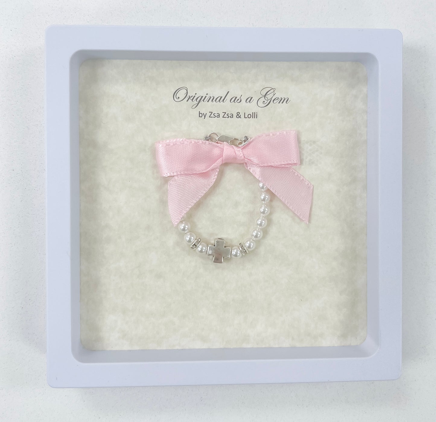 Pearl Cross Bracelet