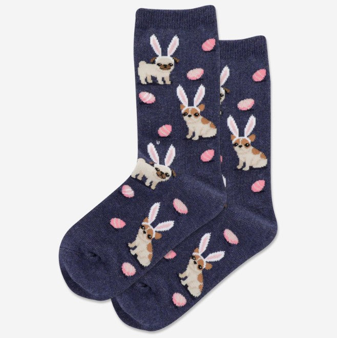 Dogs with Easter Egg Socks