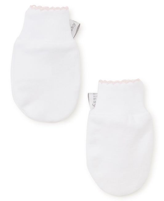 Kissy Basic Pink and White Mittens