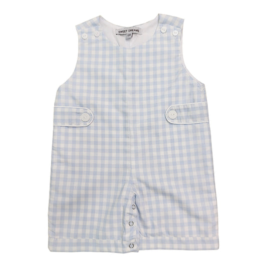 Light Blue Gingham Boy Jon Jon