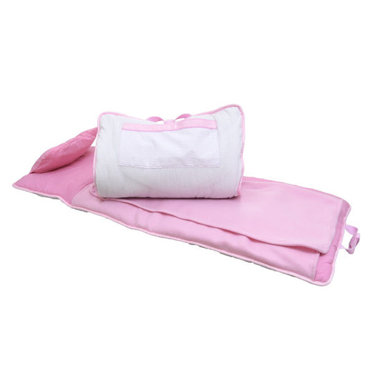 Pink Seersucker Nap Roll