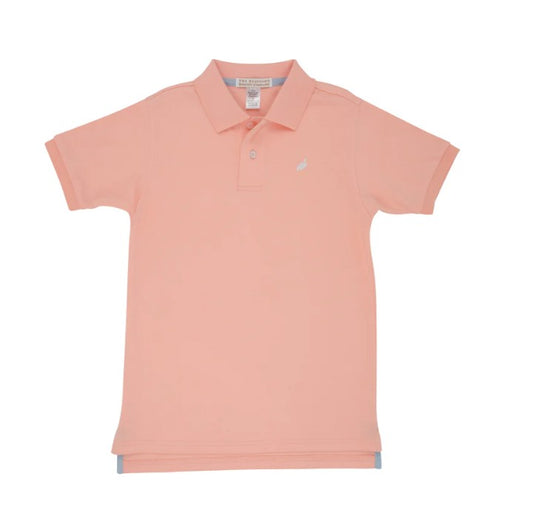 Pompano Peach Prim and Proper Polo