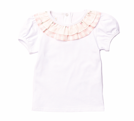 Pink Blossom Girls Polo