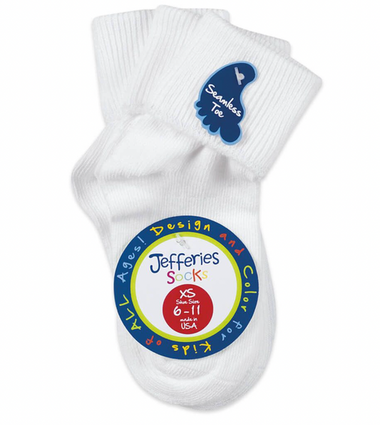 Jefferies Socks Smooth Toe Turn Cuff Socks 3 Pair Pack