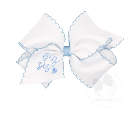Blue Big Sister Bow