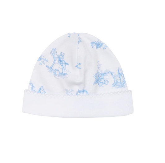 Blue Toile Hat