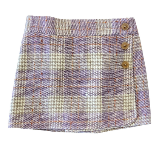Lilac Tweed Mini Skort