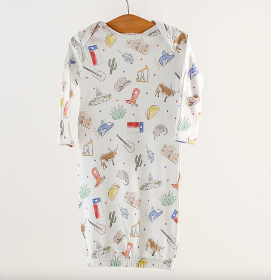 Texas Kids Organic Cotton Gown