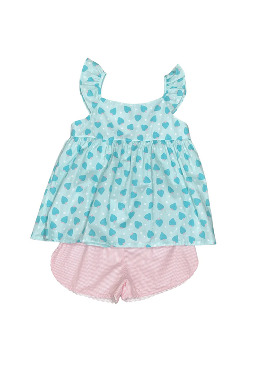 Fallon Strawberry Short Set