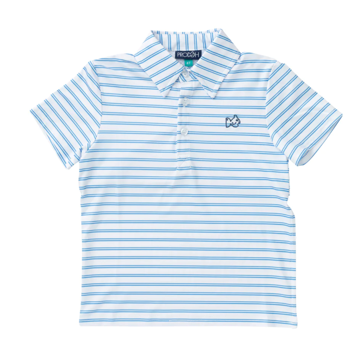 All Aboard Blue and White Stripe Polo