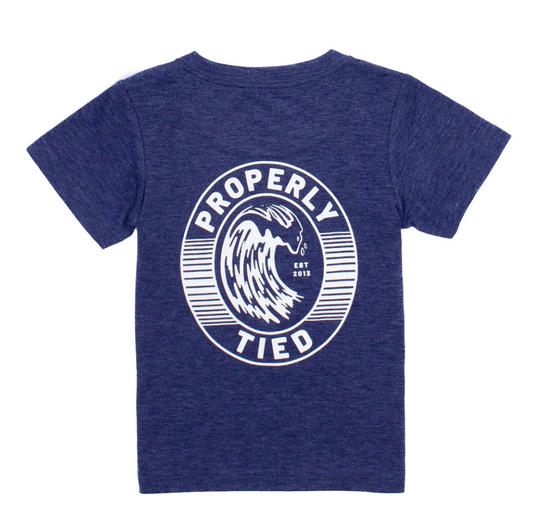 Portland Pocket Tee SS Oval Wave