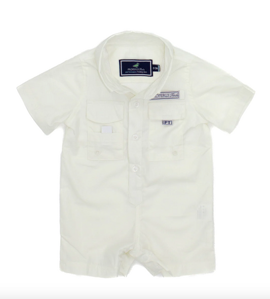 Pale Yellow Performance Fishing Shortall