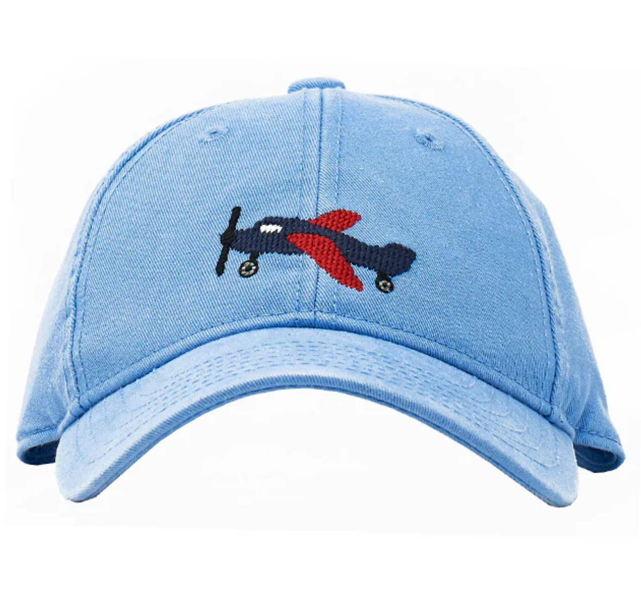 Airplane on Light Blue Hat