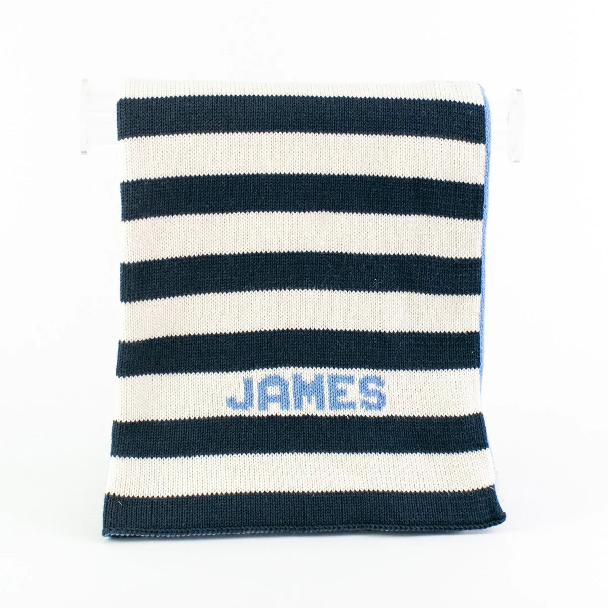 Personalized Stripe Name Blanket