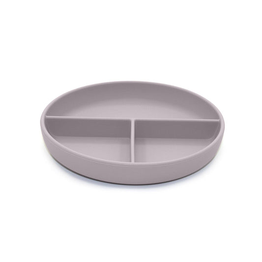 noüka Silicone Divided Plate with Suction Bloom