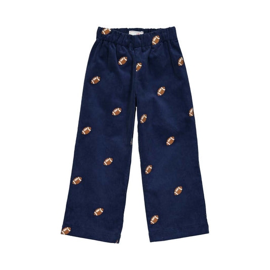 Myles Slim Pant, Football Embroidered