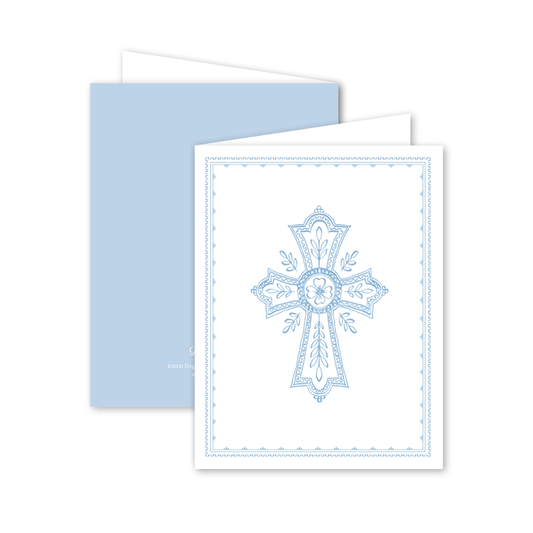 Neoclassic Cross Blue Card