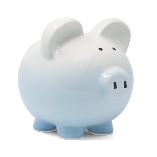 Blue Ombre Pig Bank