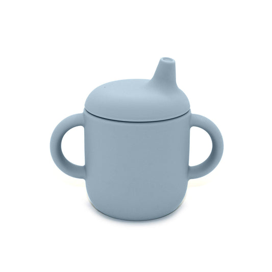 noüka Silicone Sippy Cup with Handles Lily blue